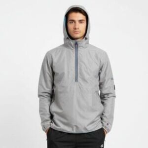 Champion Elite Performance  Light Gray Jacket w/Black and Blue details. Size M